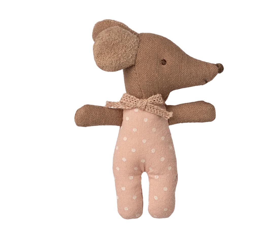 Maileg Sleepy Wakey Baby Girl Mouse in Box