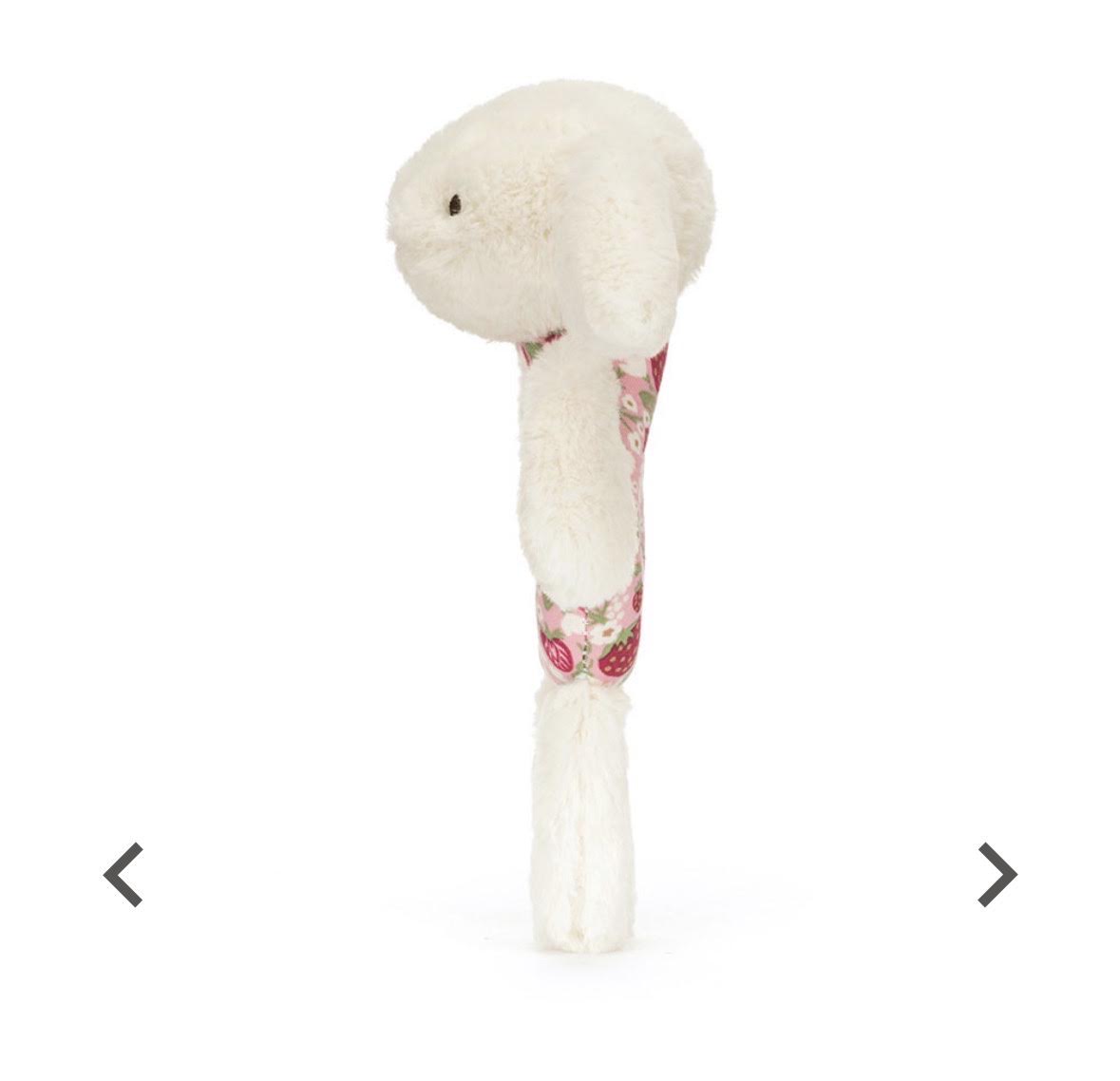 Jellycat Blossom Cream Bunny "Berry" Ring Rattle