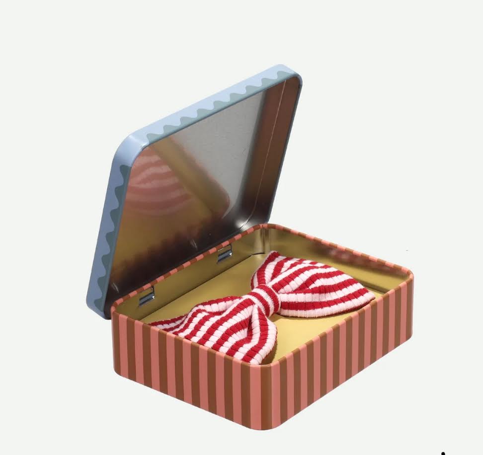 Sticky Lemon Hair Bow- Red