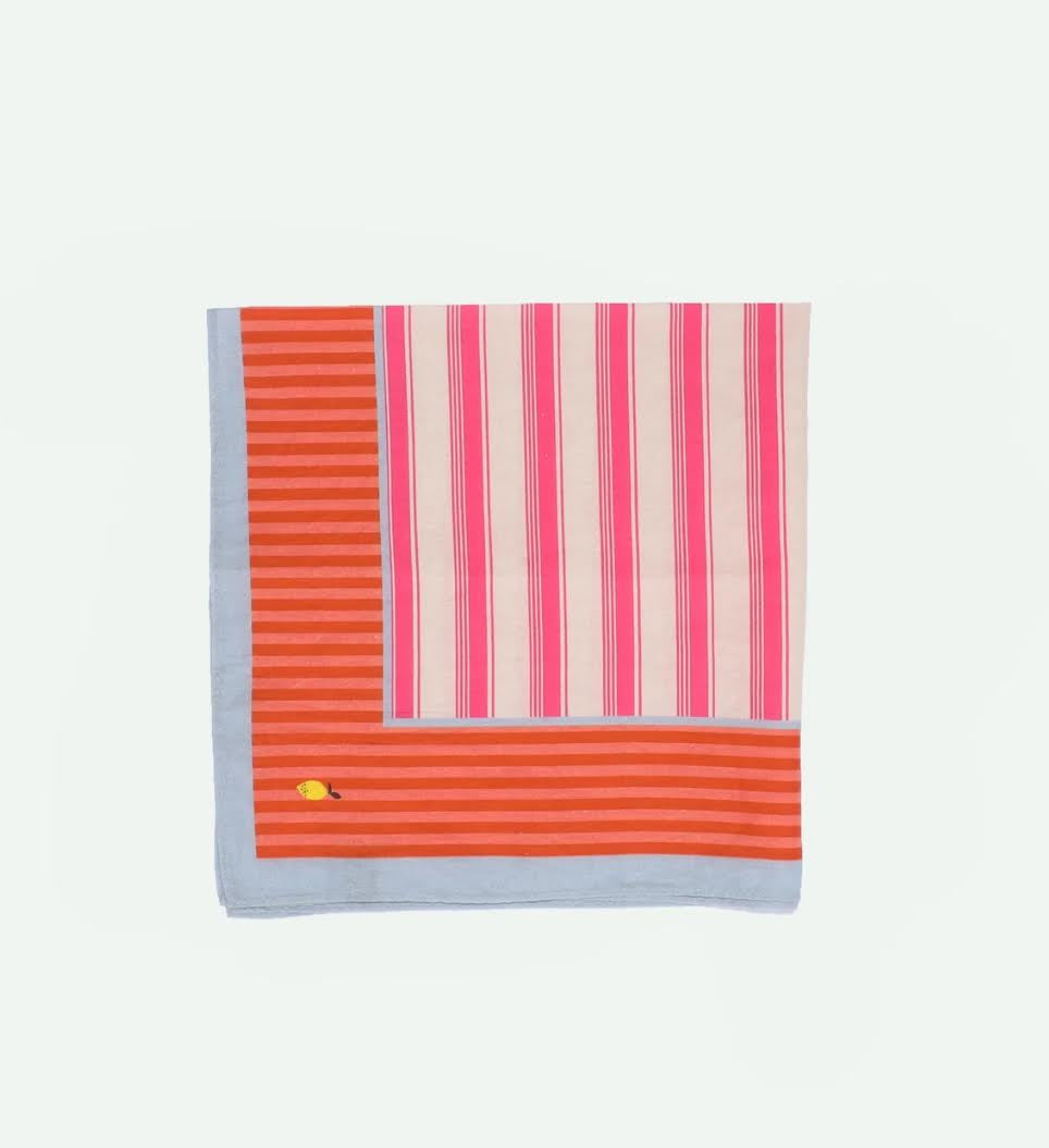 Sticky Lemon Scarf- Pink Shipwreck