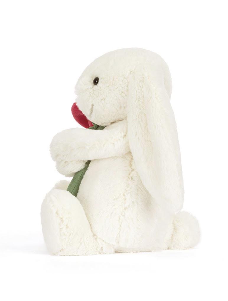 Jellycat Cream Bunny with Rose