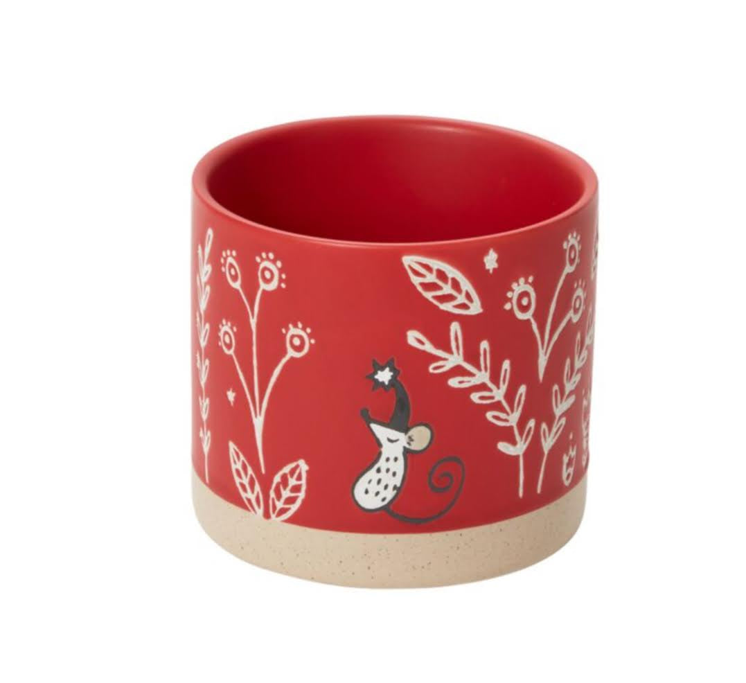 Nordic Critter Pot- Red