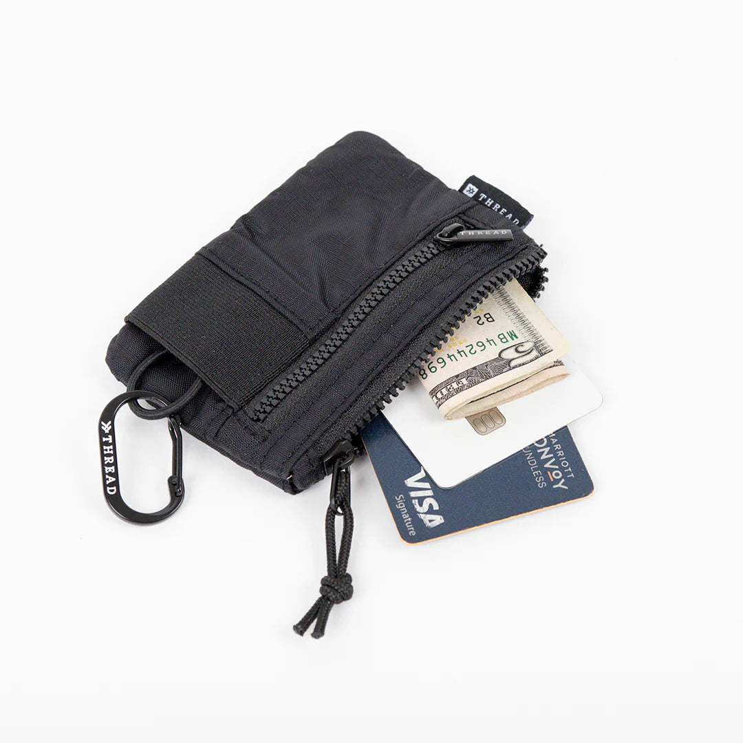 Thread Black Pouch Wallet