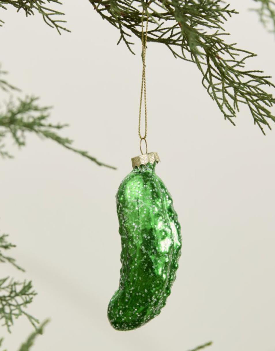 Glass Pickle Ornament