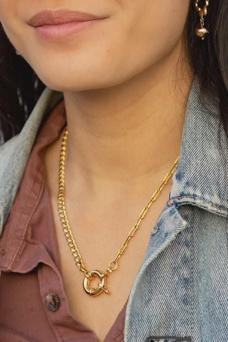 Portside Necklace - 24k Gold Plated