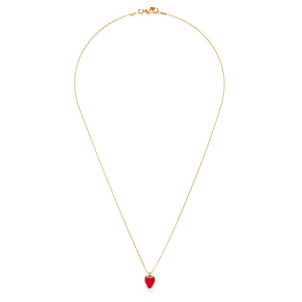 Summer Strawberry Necklace