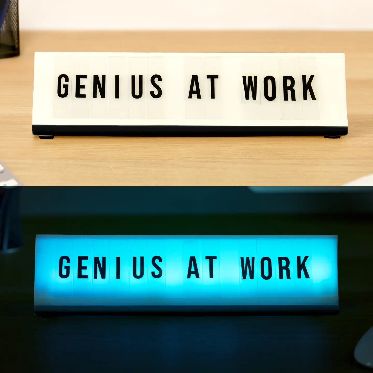 Light Up Desk Plaque