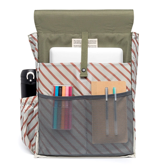 Lefrik Handy Backpack Olive Stripes