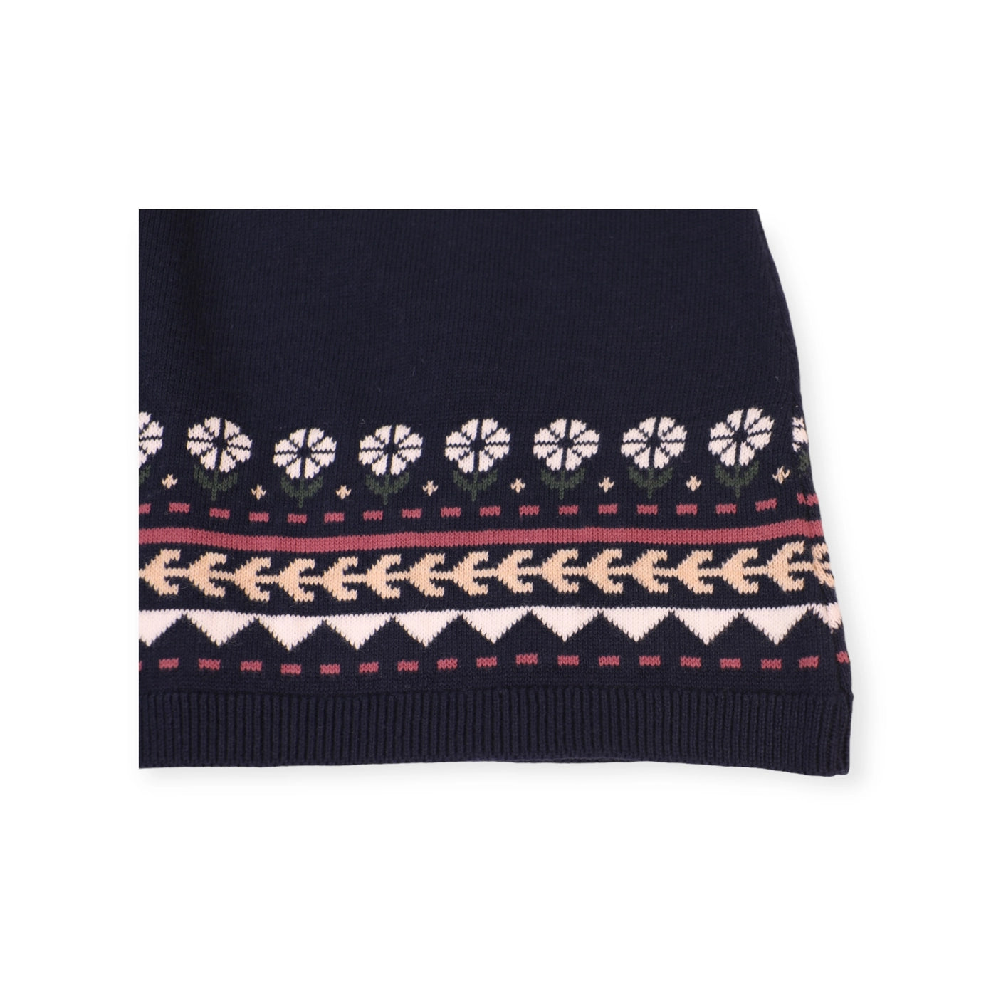 Fair Isle Organic Sweater Knit Dress