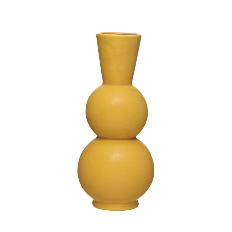 Mustard Stoneware Vase