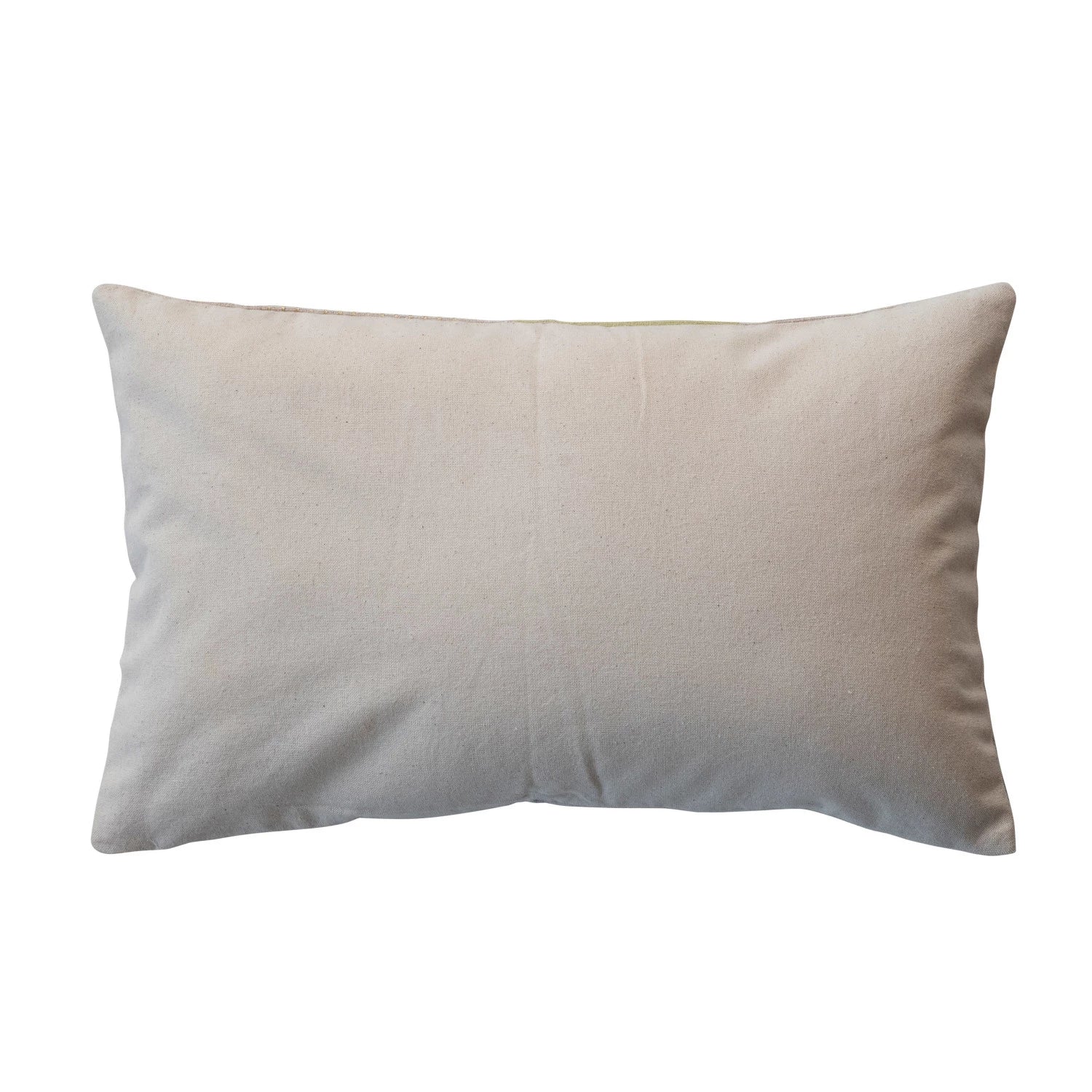 Cotton Slub Printed Lumbar Pillow