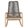 Teak & Woven Rope Rocking Chair- PICK UP ONLY