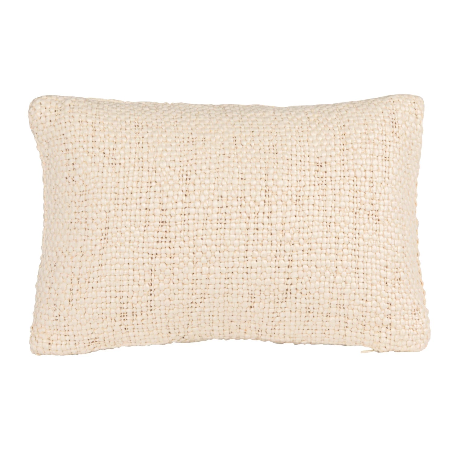 Woven Cotton Pillow w/ Embroidered Bee