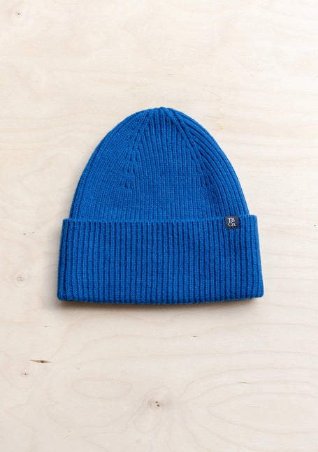 Cashmere & Merino Beanie in Cobalt