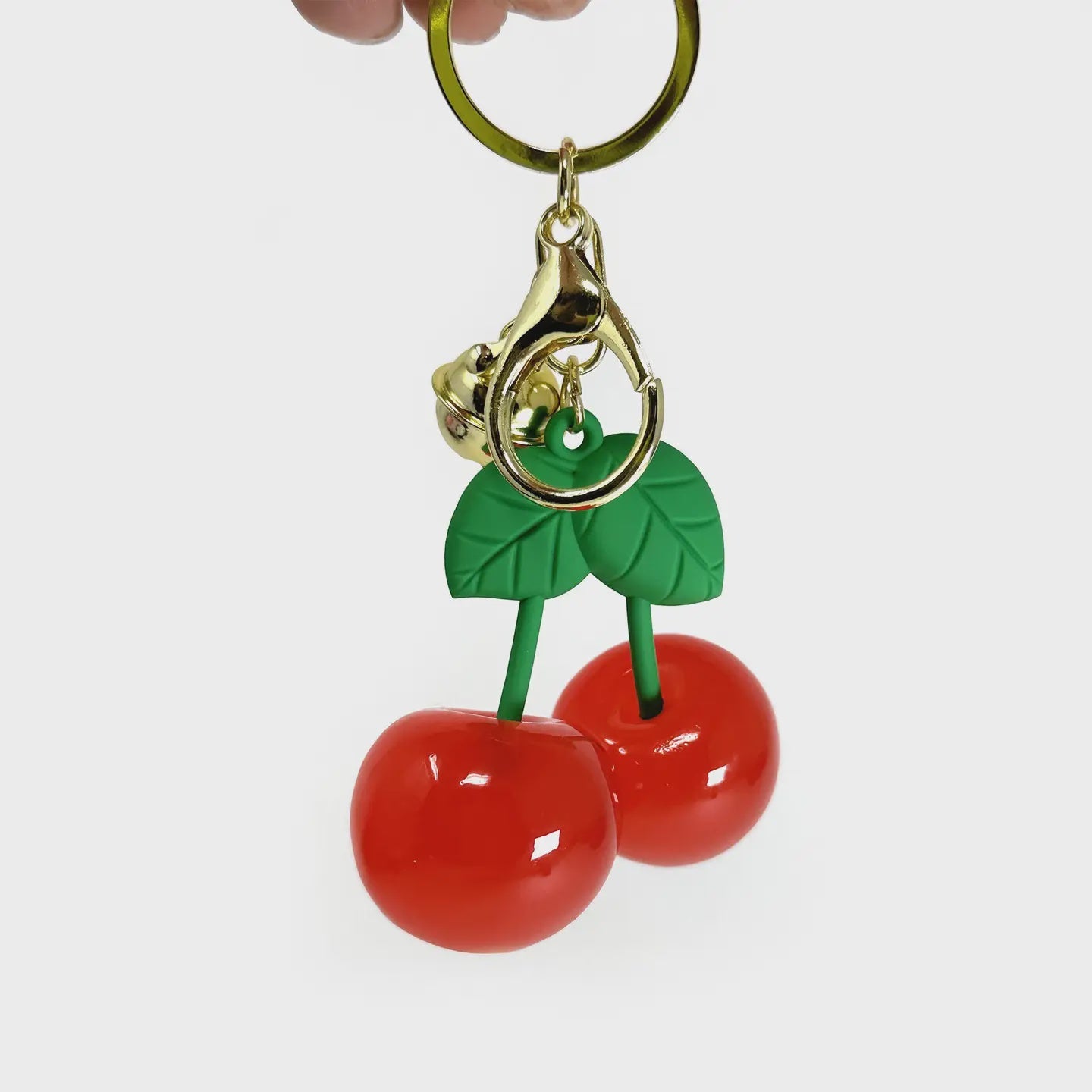 Charming Cherries Keychain Bag Charm