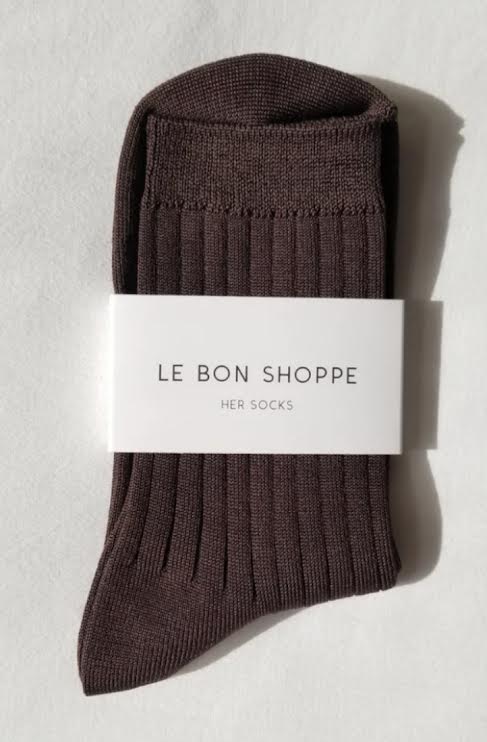 Le Bon Shoppe Her Cotton Ribbed Socks