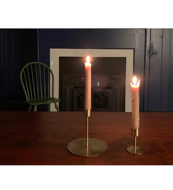 Antique Brass Candle Stand- Small