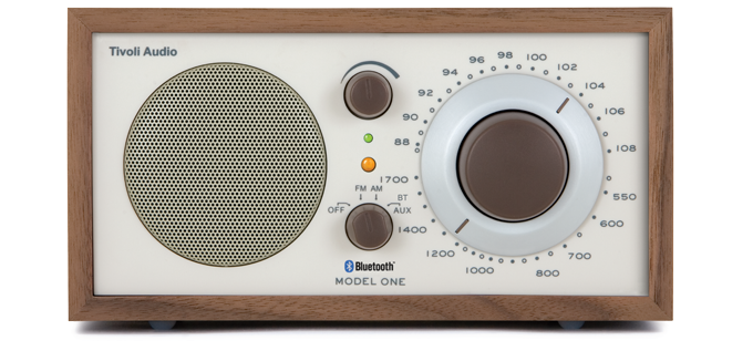 Tivoli Model One Radio Bluetooth- Walnut/ Beige – Modern Love Tivoli Model One Radio Bluetooth- Walnut/ Beige – Modern Love