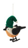 Cozy Bird in Hat Ornament
