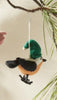 Cozy Bird in Hat Ornament