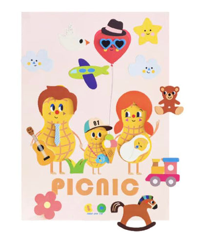 Creative Play Bath Stickers &amp; Poster Set - Picnic