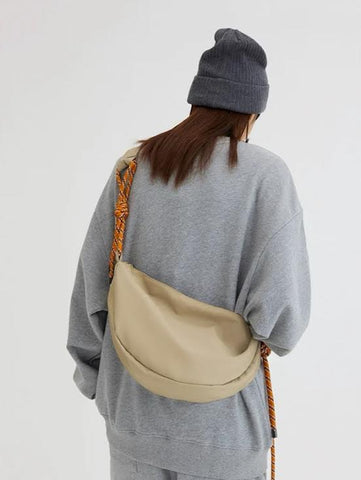 Knotted Sling Nylon Crossbody Bag