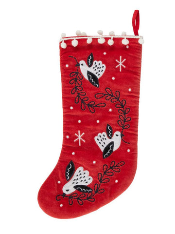 Nordic Bird Stocking