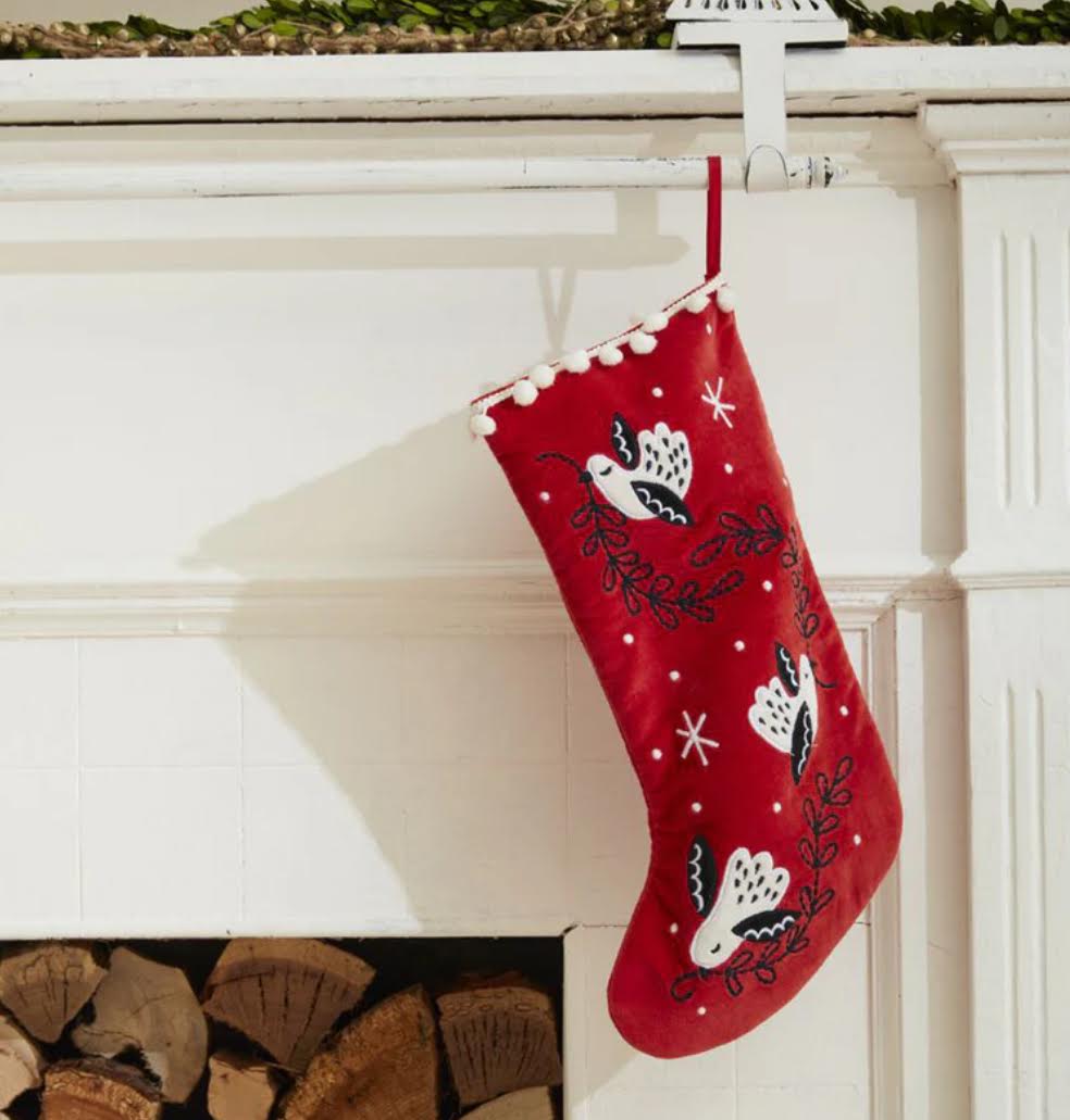 Nordic Bird Stocking