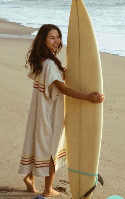 Sand Cloud Poncho- Border Classic Stripe