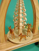 Wood Pyramid with Deer Candle Holder 98 Inch