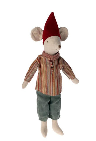 Maileg Christmas Mouse- Medium Boy