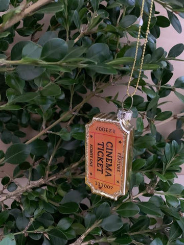 Cinema Ticket Ornament