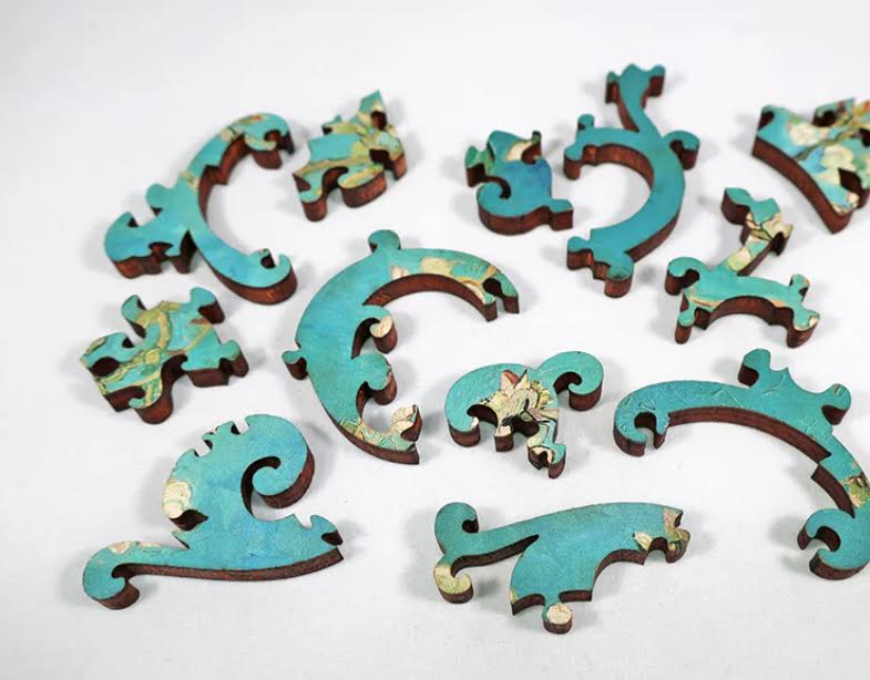 Artifact Ecru Puzzles - Van Gogh Almond Blossoms Wooden Jigsaw Puzzle