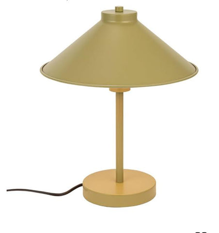 Metal Table Lamp - Chartreuse