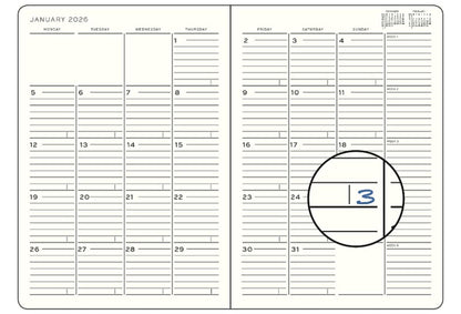 Leuchtturm 2026 Monthly Planner &amp; Notebook- Forest Green