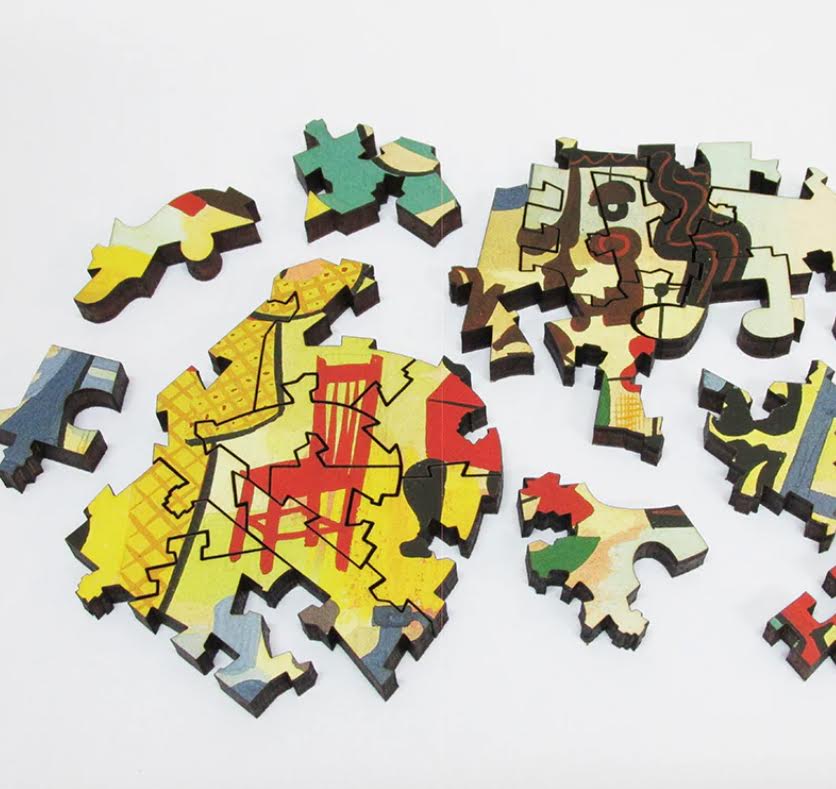 Artifact Puzzles - Jim Flora Jazz Quintet Wooden Jigsaw Puzzle