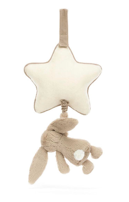 Jellycat Bashful Beige Bunny Musical Pull Toy