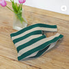 Striped Woven Tote Bag