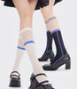 Patchwork Knee High Socks