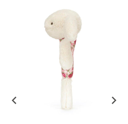 Jellycat Blossom Cream Bunny "Berry" Ring Rattle
