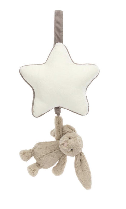 Jellycat Bashful Beige Bunny Musical Pull Toy