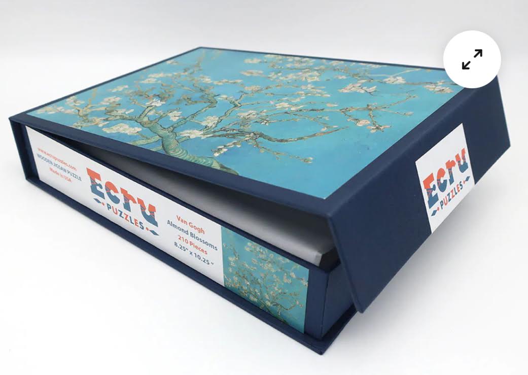 Artifact Ecru Puzzles - Van Gogh Almond Blossoms Wooden Jigsaw Puzzle