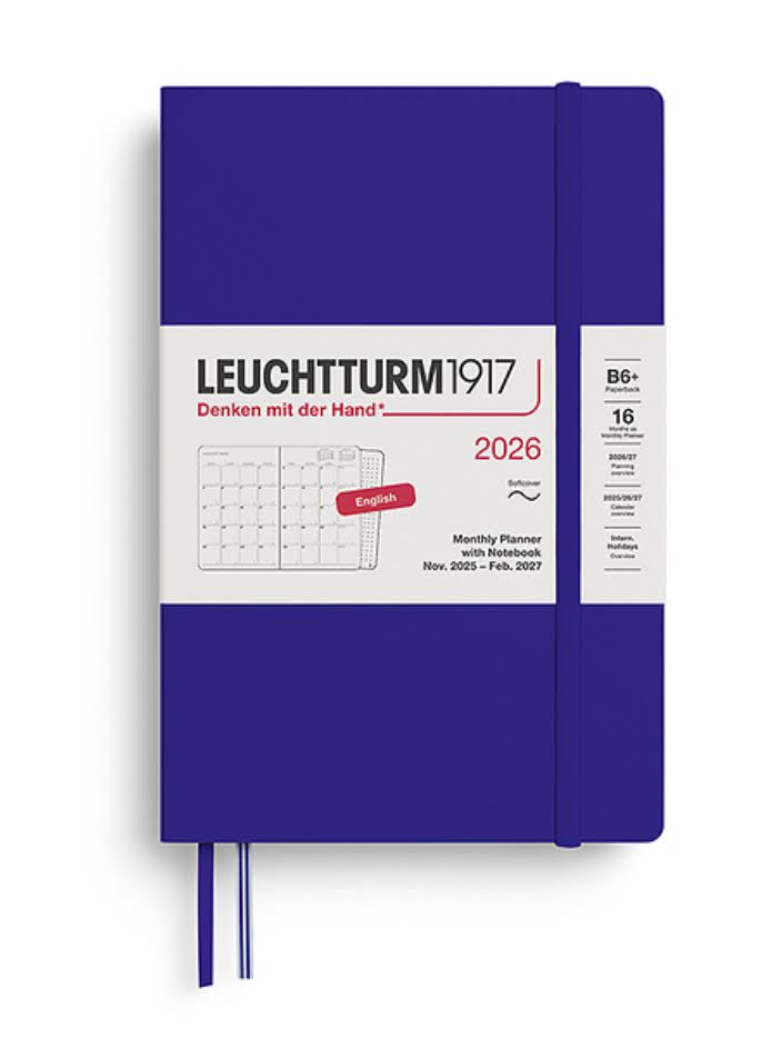 Leuchtturm 2026 Monthly Planner & Notebook- Ink