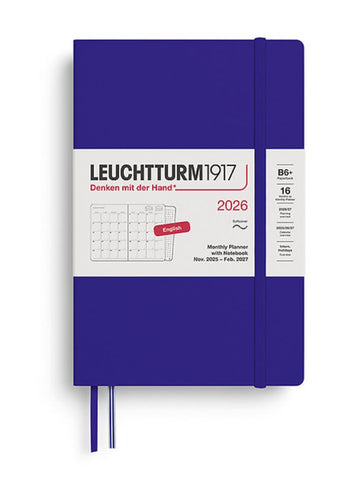 Leuchtturm 2026 Monthly Planner & Notebook- Ink
