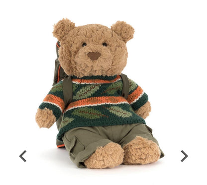 Jellycat Bartholomew Bear Hiking Outfit