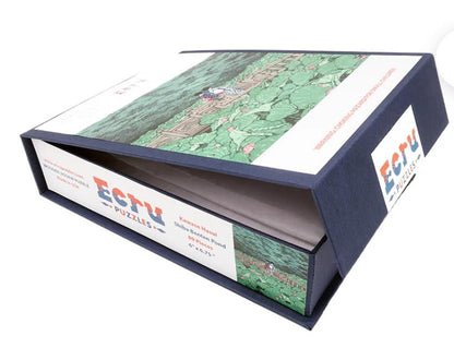 Ecru Puzzles - Kawase Hasui Shiba Benten Pond Wooden Jigsaw Puzzle