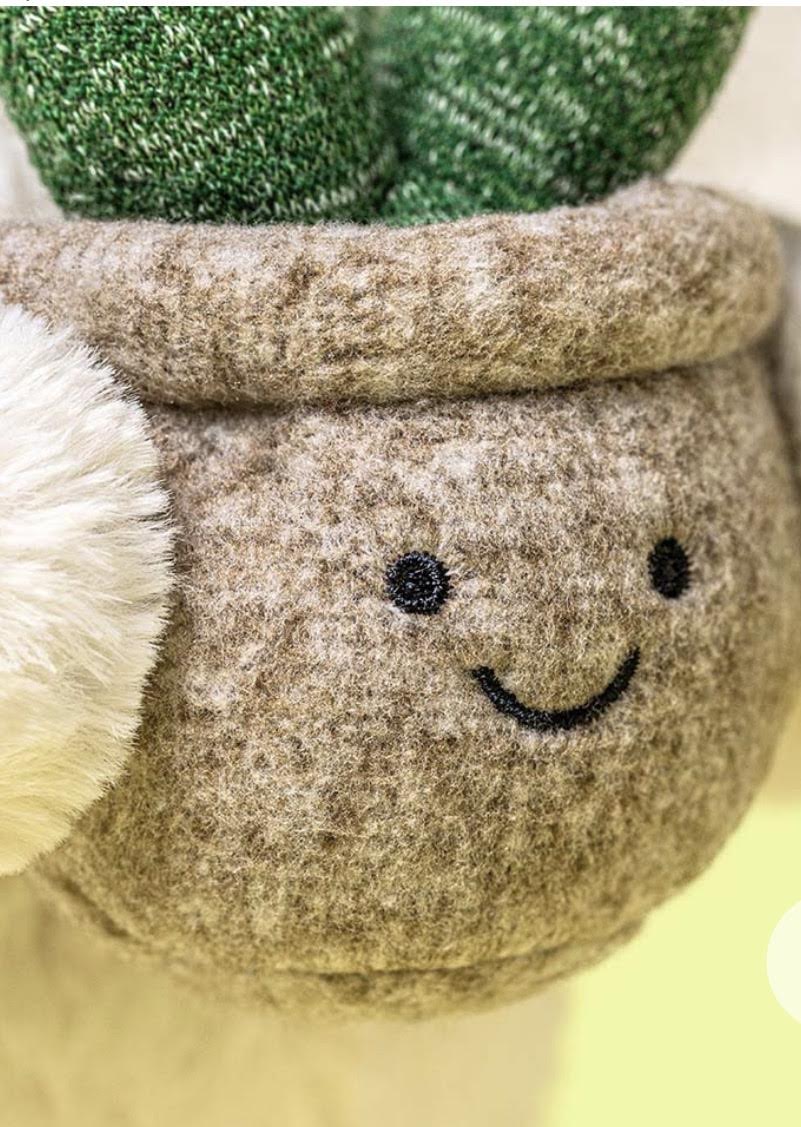 Jellycat Cream Bunny with Plant