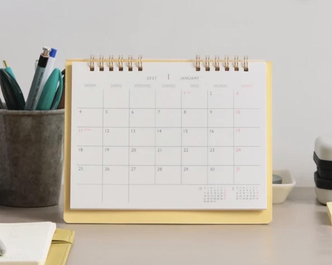 2027 Lepre Desk Calendar- French Blue