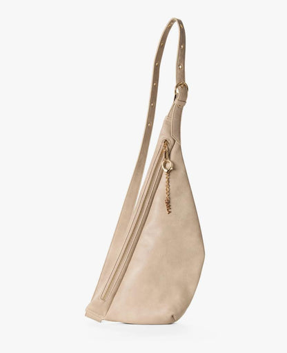 Eve Vegan Crossbody Belt Bag- Sand