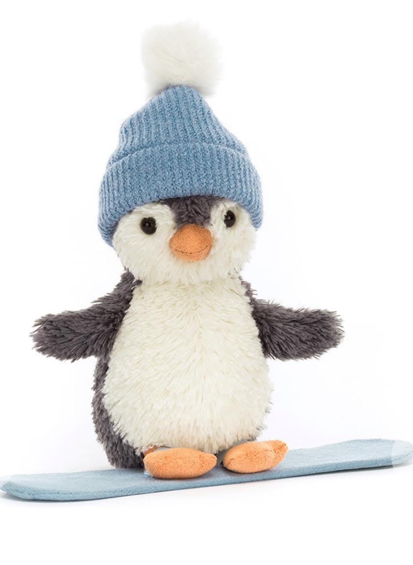 Jellycat Peanut Penguin Snowboarding